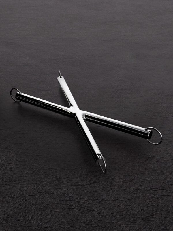 Triune X Hogtie Bar: Edelstahl-Fesselkreuz