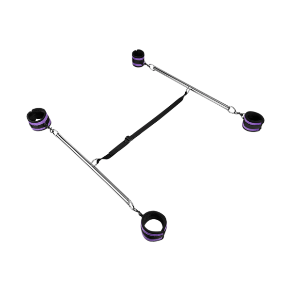 Double Spreader Bar with Soft Cuffs, 4Teile