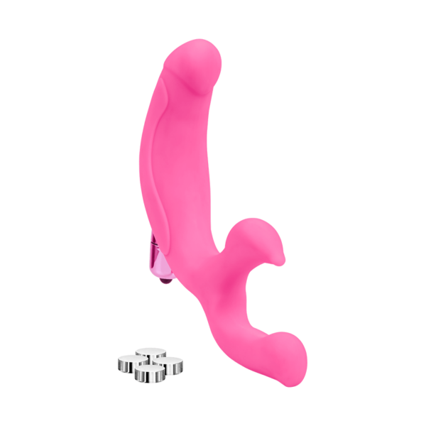 Dreifach-Vibrator aus Silikon, 20 cm