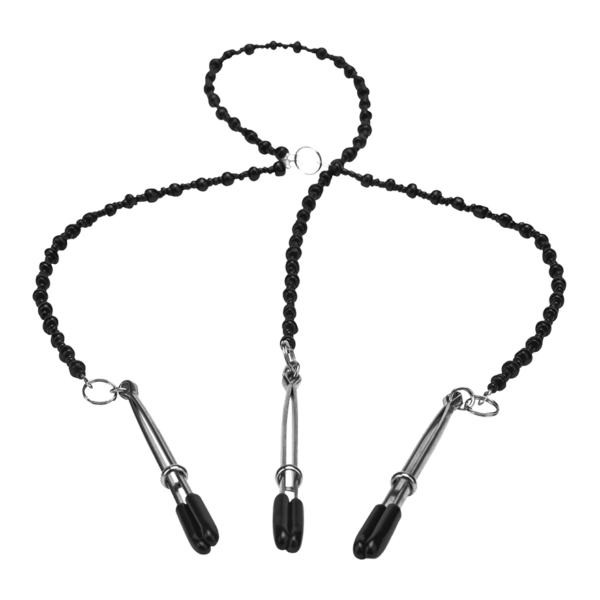 Y-Style Deluxe Beaded Nipple Clamps