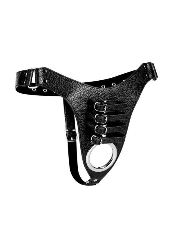 Strict Male Chastity Harness: Keuschheitsgürtel mit Peniskäfig