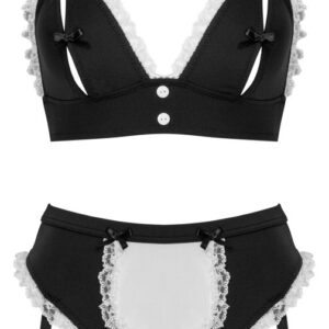 2-teiliges Dienstmädchen-Kostüm