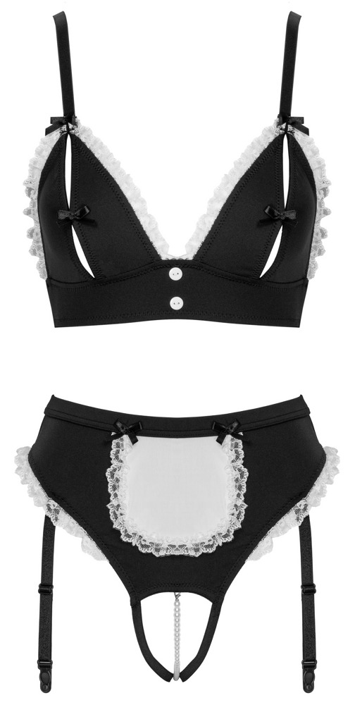 2-teiliges Dienstmädchen-Kostüm