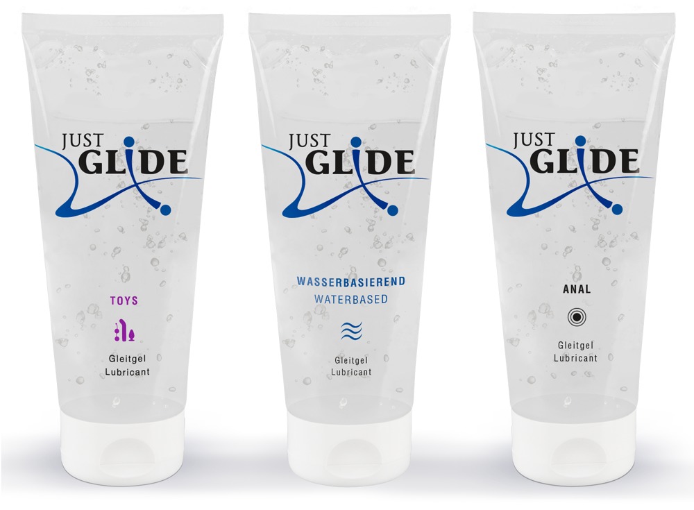3-teiliges Gleitgel-Set „Just Glide“