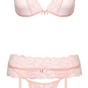 3-teiliges Straps-Set aus Tüll und Spitze