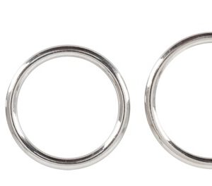 5-teiliges Set „Professional“ mit Penis-/Hodenringen aus Carbonstahl