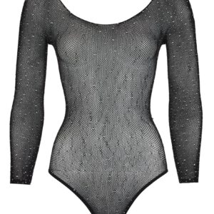Body aus hochelastischem Netz, nahtlos gefertigt