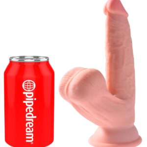 Dildo „Triple Density Cock with Swinging Balls“, hyperrealistisch mit schwingenden Hoden