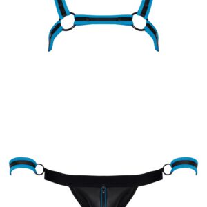 Harness plus Jock mit abnehmbaren Handfesseln