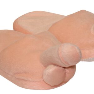 Hausschuhe „Plüsch-Penis“, passend bis Gr. 40