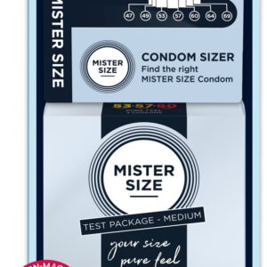 Kondome „Test Package Medium“ inkl. Condom Sizer (Penis-Maßband)