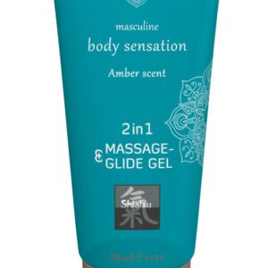 Massage- und Gleitgel „2in1 Amber Scent“