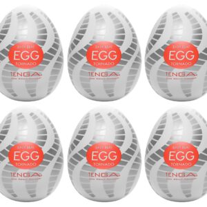 Masturbator „Egg Tornado“ mit Spiralrillen-Stimulationsstruktur