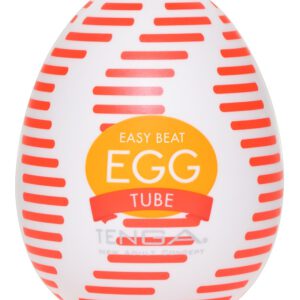 Masturbator „Egg Tube“ mit gerippter Wellen-Stimulationsstruktur