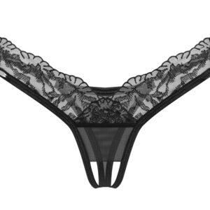 Ouvert-String „Arrowel“ aus Spitze und Tüll