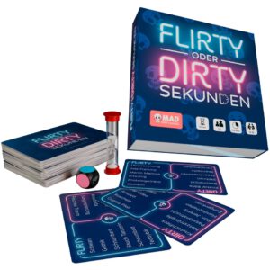 Partyspiel „Flirty or Dirty Seconds“ für 2–12 Spieler:innen
