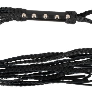 Peitsche „CatONine“ aus Leder, 70 cm