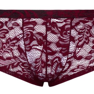 Spitzen-Pants in edlem Dunkelrot